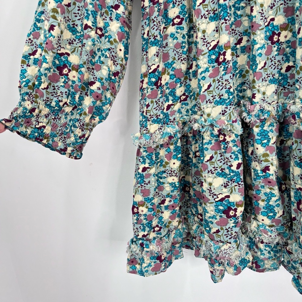 NATURAL LIFE Floral Dress - Blue and Red - Picture 5 of 16